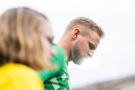 Goalkeeper Kasper Schmeichel of Denmark