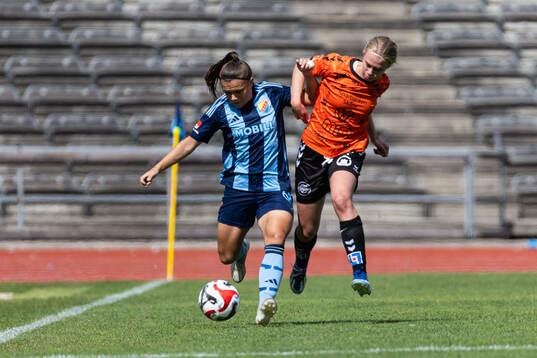 Djurgårdens Alexsandra Lobanova och Kristianstads Katla