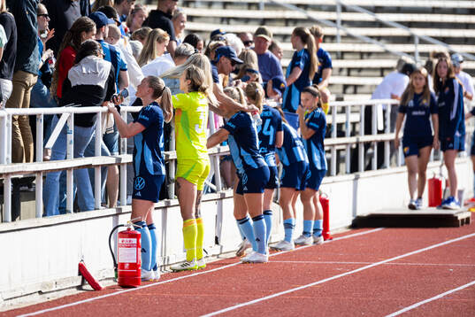 Djurgårdens spelarna tackar publiken