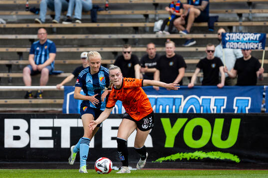 Djurgårdens Stinalisa Johansson och Kristianstads Gudny