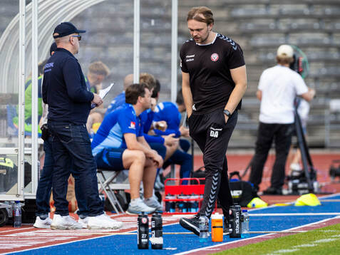 Kristianstads tränare Daniel Angergård