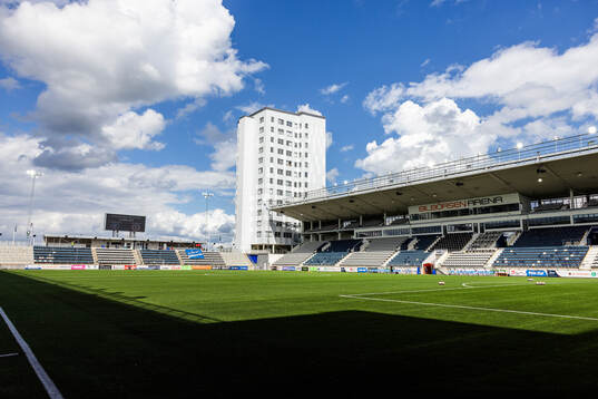 Interiör vy av Bilbörsen Arena