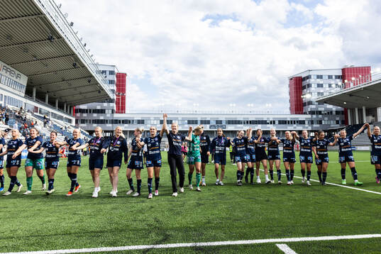 Linköpings spelare jublar