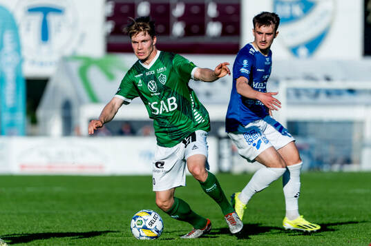 Brages Gustav Berggren och Trelleborgs Armin Culum