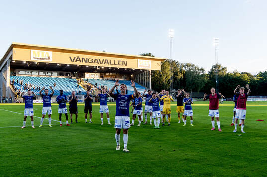 Trelleborgs spelare jublar