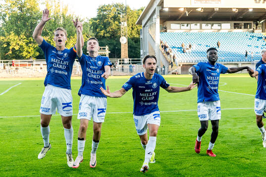 Trelleborgs spelare jublar