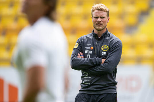 Elfsborgs manager Oscar Hiljemark och assisterande tränare