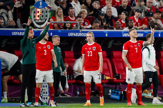 Gernot Trauner, Patrick Wimmer and Marko Arnautovic of