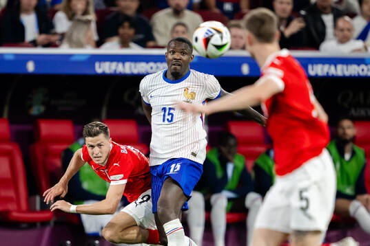 Christoph Baumgartner of Austria and Marcus Thuram of France