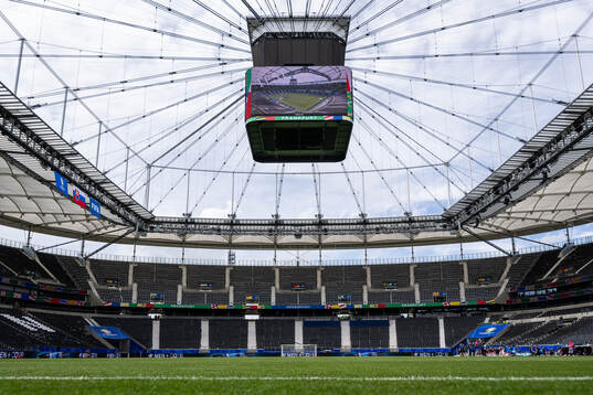 General interior view of Frankfurt Arena