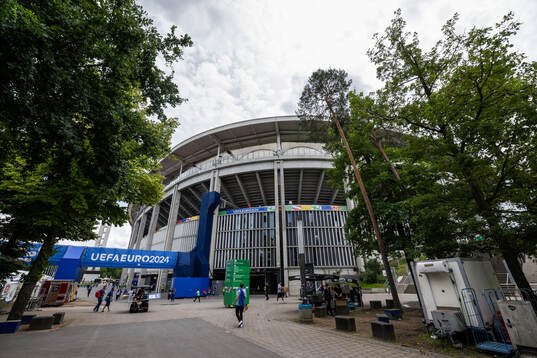 General exterior view of Frankfurt Arena