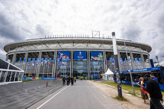 General exterior view of Frankfurt Arena