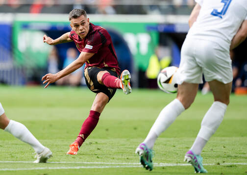 Leandro Trossard of Belgium