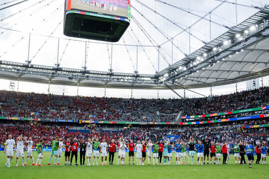 Players of Slovakia celebrate