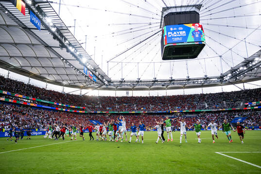 Players of Slovakia celebrate