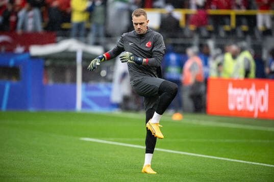 Goalkeeper Mert Gunok of Türkiye