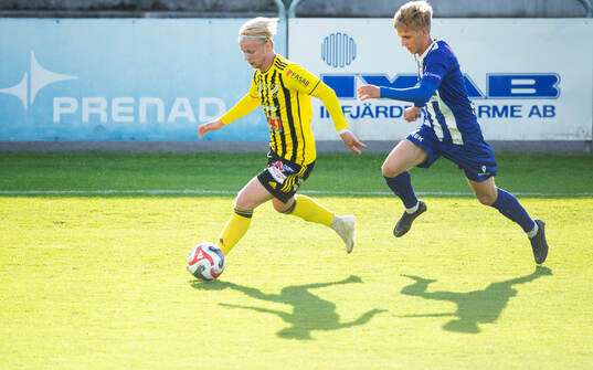 IFK Hässleholms Alvin Holmgren i matchen i div 2 mellan