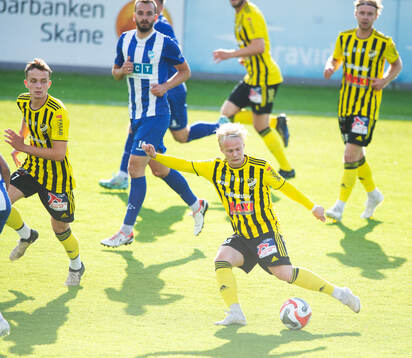 IFK Hässleholms Alvin Holmgren i matchen i div 2 mellan