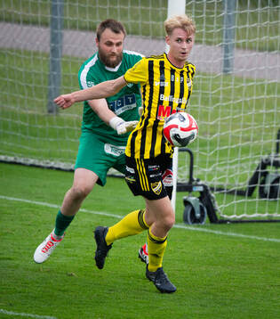 IFK Hässleholms Alexander Hansson i matchen i div 2 mellan