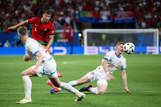 Ruben Dias of Portugal and Pavel Sulc of Czech Republic