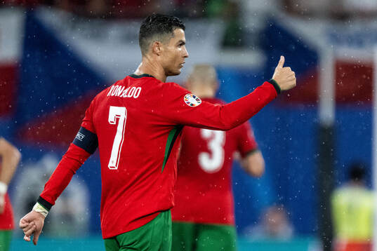 Cristiano Ronaldo of Portugal celebrates