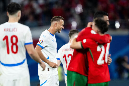 Antonin Barak of Czech Republic looks dejected