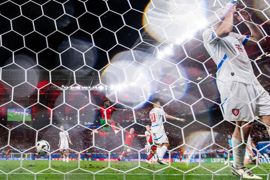Cristiano Ronaldo and Nelson Semedoof Portugal celebrates