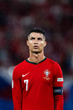 Cristiano Ronaldo of Portugal looks dejected