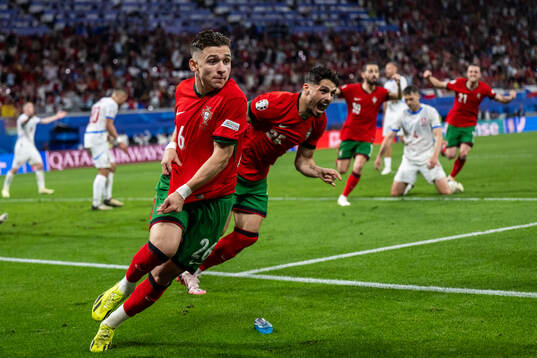 Francisco Conceicao of Portugal celebrates