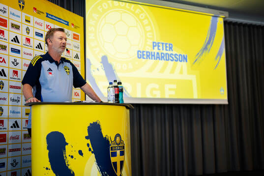 Peter Gerhardsson, head coach of the Swedish women's