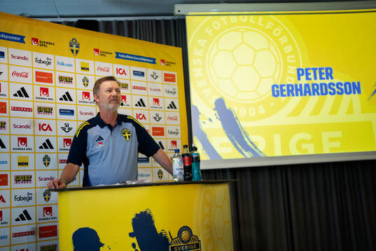 Peter Gerhardsson, head coach of the Swedish women's