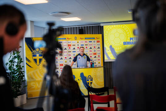 Peter Gerhardsson, head coach of the Swedish women's
