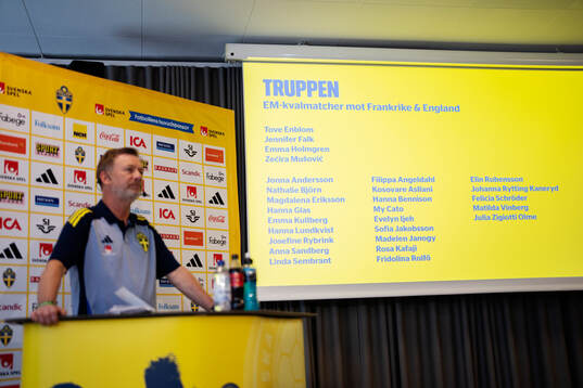 Peter Gerhardsson, head coach of the Swedish women's