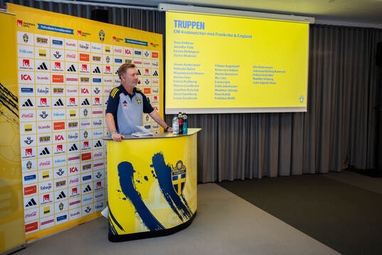 Peter Gerhardsson, head coach of the Swedish women's