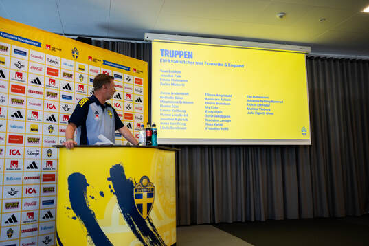 Peter Gerhardsson, head coach of the Swedish women's