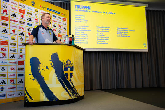 Peter Gerhardsson, head coach of the Swedish women's