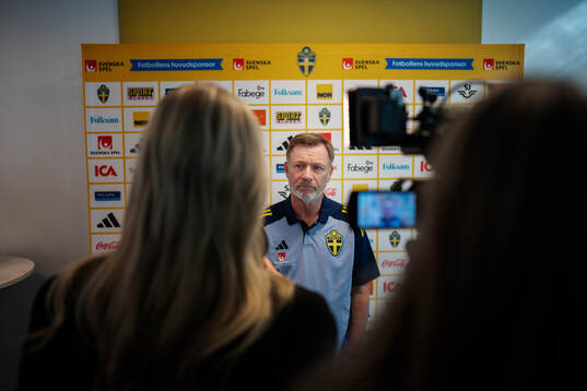Peter Gerhardsson, head coach of the Swedish women's
