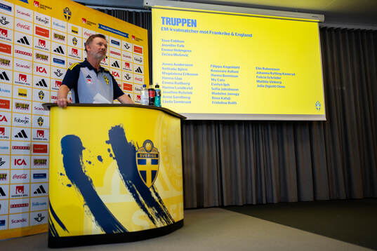 Peter Gerhardsson, head coach of the Swedish women's