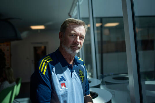 Peter Gerhardsson, head coach of the Swedish women's