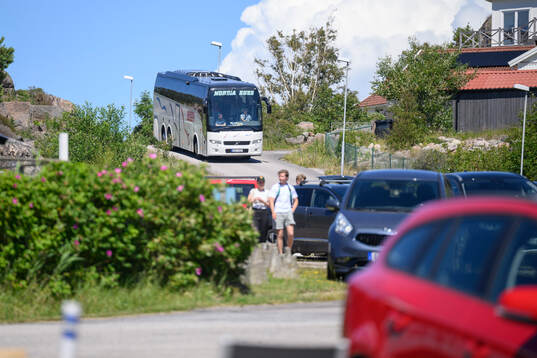 GAIS buss anländer Stensnäsvallen