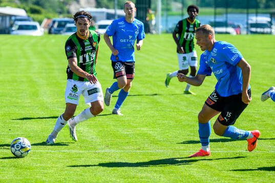 GAIS William Milovanovic och Halmstads Gustav Friberg