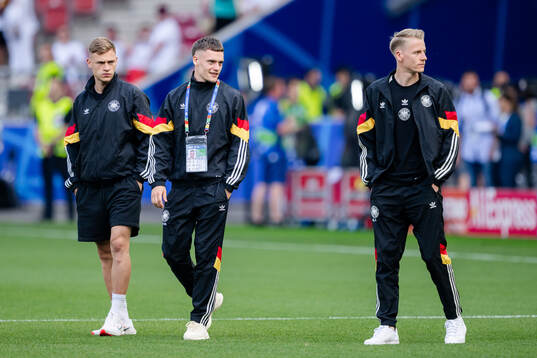 Joshua Kimmich and Florian Wirtz of Germany