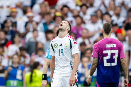 Barnabas Varga of Hungary looks dejected