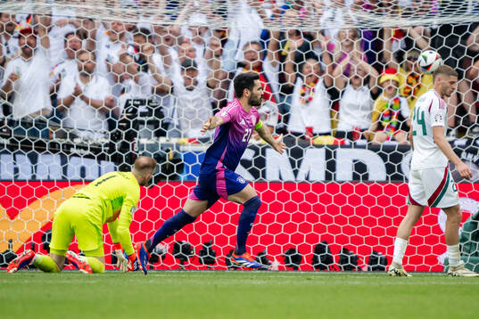 Ilkay Guendogan of Germany celebrates the 2-0 goal