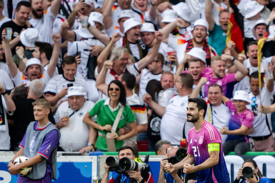 Ilkay Guendogan of Germany celebrates the 2-0 goal