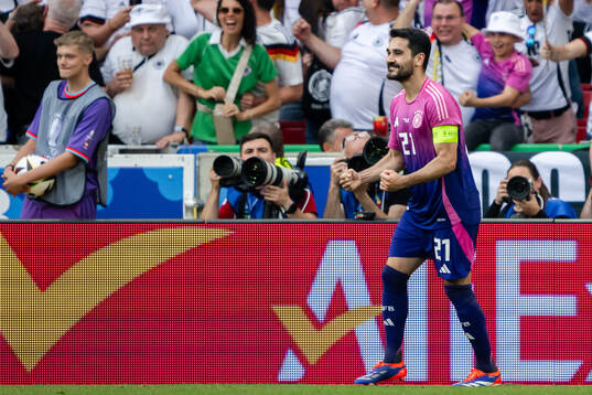 Ilkay Guendogan of Germany celebrates the 2-0 goal
