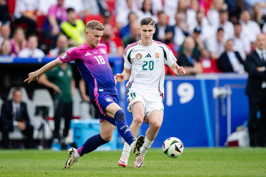 Maximilian Mittelstädt of Germany and Roland Sallai of