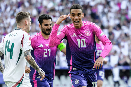 Jamal Musiala of Germany celebrates