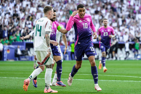 Jamal Musiala of Germany celebrates