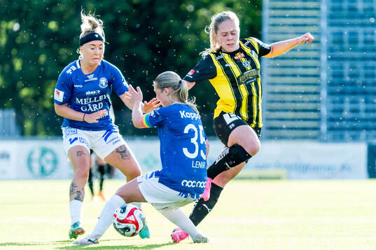 Häckens Alice Bergström och Trelleborgs Linnea Prambrant